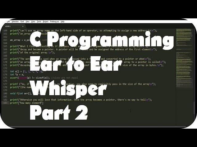 ASMR Ear to Ear Whisper About C Programming for Relaxation (Layered Typing Sounds) Pt. 2