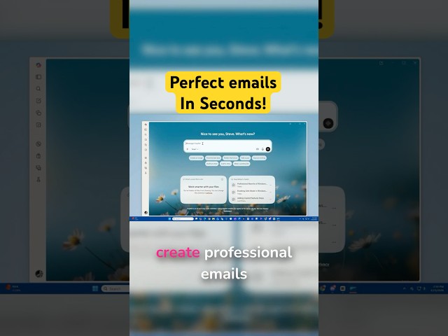Draft PERFECT Emails in Seconds with COPILOT #outlook #emailwriting #shorts