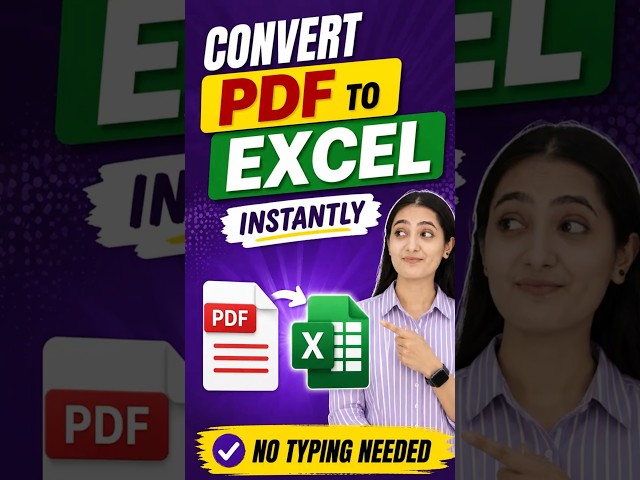 How to Convert PDF to Excel on Windows PC or Laptop | Convert PDF Data to Excel Instantly