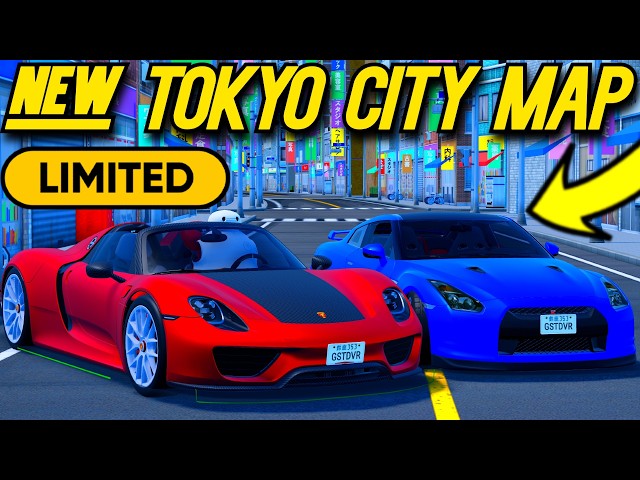 *NEW* TOKYO CITY MAP + LIMITED CARS IN GHOST DRIVER ROBLOX!