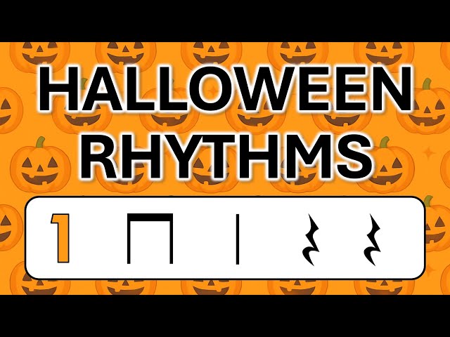Halloween Rhythm Game for Kids | 8th Notes 🎃👻