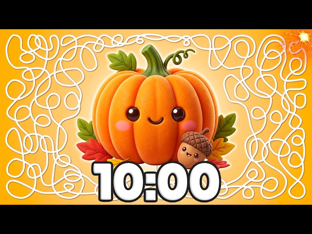 10 Minute [FALL] Pumpkin Timer 🎃🍂 | Cozy Classroom Countdown!