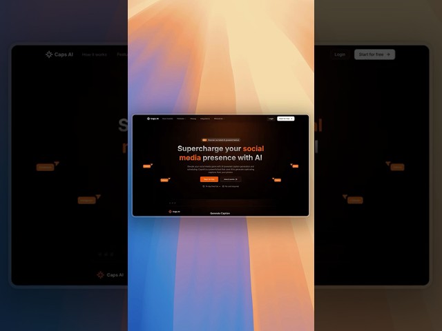 AI-Powered SaaS Landing Page #nextjs #landingpage #frontend #tailwindcss