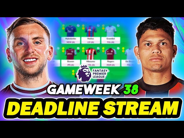 7K RANK! 🌍| LIVE GAMEWEEK 38 DEADLINE STREAM | Fantasy Premier League 2024/25