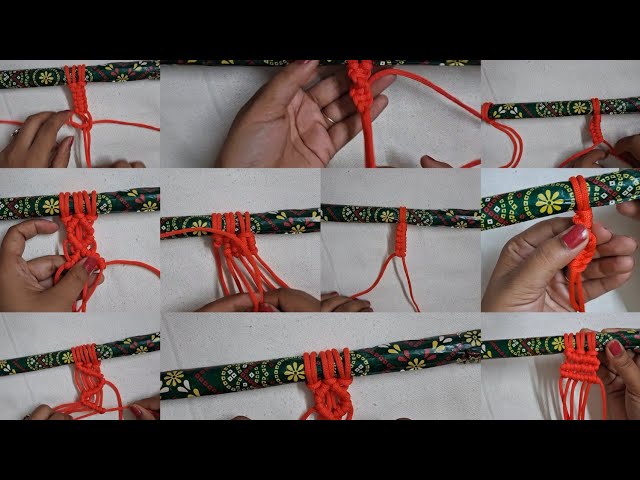 # 9 Easy macrame knot tutorial #Macrame Basic knot