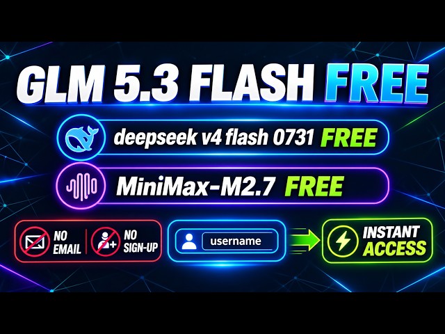 GLM 5.3 FLASH FREE: Get a Free API Key & Add It to OpenCode