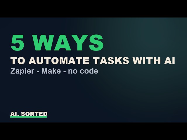 How to Automate Repetitive Tasks with AI (No Code, 5 Ways)