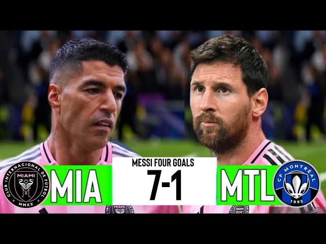 Messi 4 Goals | Inter Miami vs Montreal ( 7-1 ) | Extended Highlights & Goals | 2026
