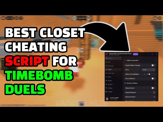 THE BEST CLOSET CHEATING SCRIPT FOR TIMEBOMB DUELS | Undetected & FREE Hitbox Expander | Vanish HUB
