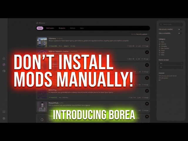 Finally! A Mod Manager for Kitten Space Agency: Borea