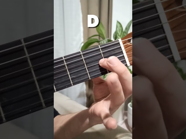 Guitar lessons for beginners (D chord)  #guitar #chord