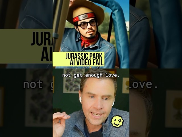 Jurassic Park AI Video Fail 😭🤖😳#ai #aivideo #funny