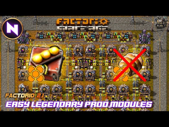 Legendary Prod Modules WITHOUT Legendary Biter Eggs | 34 | Factorio Space Age Release 2.1
