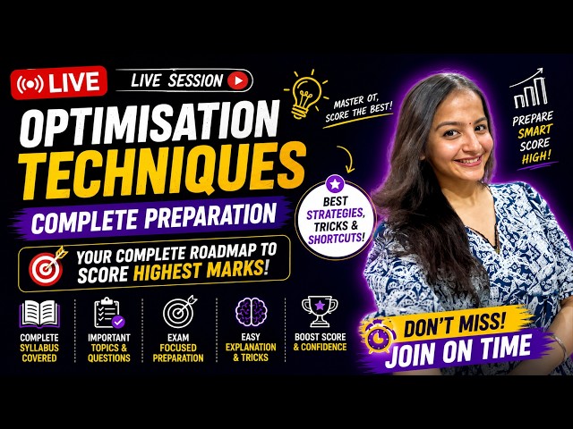Optimisation Techniques Complete Preparation 2026 🔥 | Best Strategies, Tricks & Important Questions
