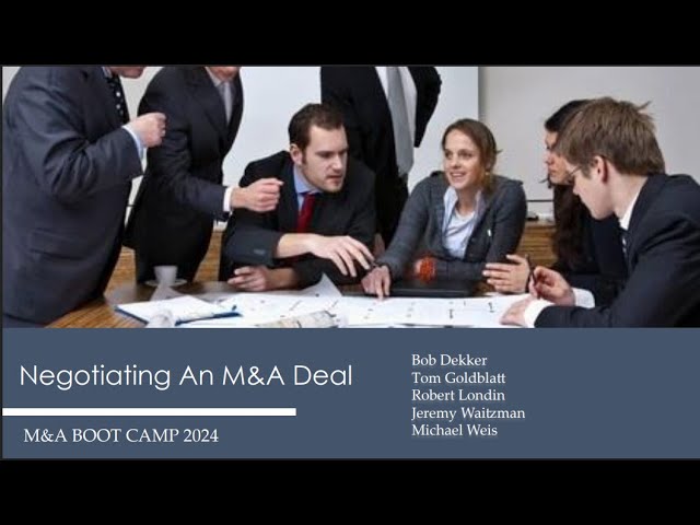 Negotiating an M&A Deal 2024