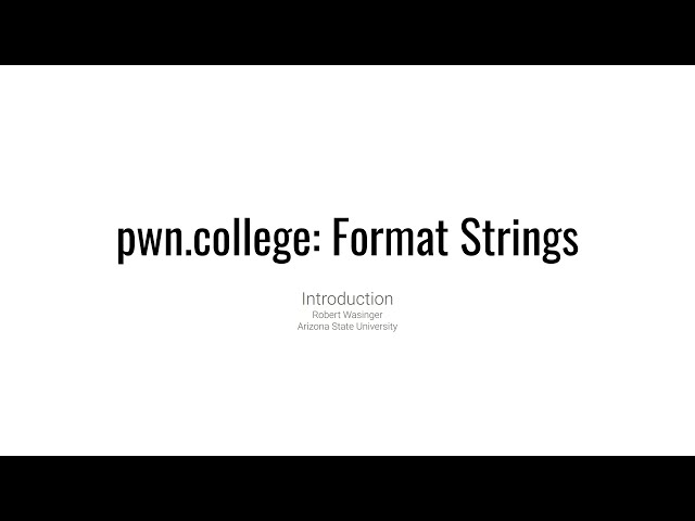 Format String Exploits - Introduction