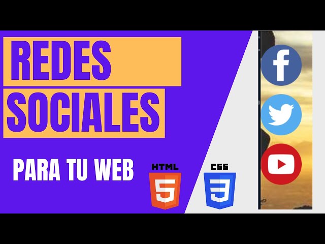 REDES SOCIALES HTML CSS |  Con html y css | En pocas lineas de codigo