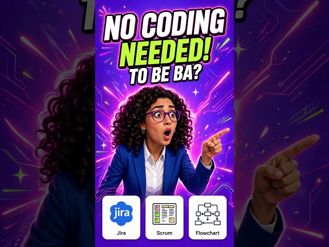 Think You Need Coding to be a Business Analyst? Think Again! 🚫#BusinessAnalyst #NoCodingJobs