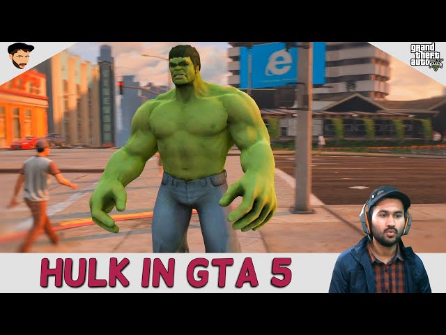 GTA 5 - HULK VS POLICE- WHO WILL WIN? GTA 5 MODS (2020) | HULK mod gameplay | MAkER [HINDI]