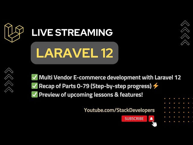 Laravel 12 E-commerce LIVE 🔴 | Full Recap + Advanced Features + Sneak Peek into Multi-Currency💱