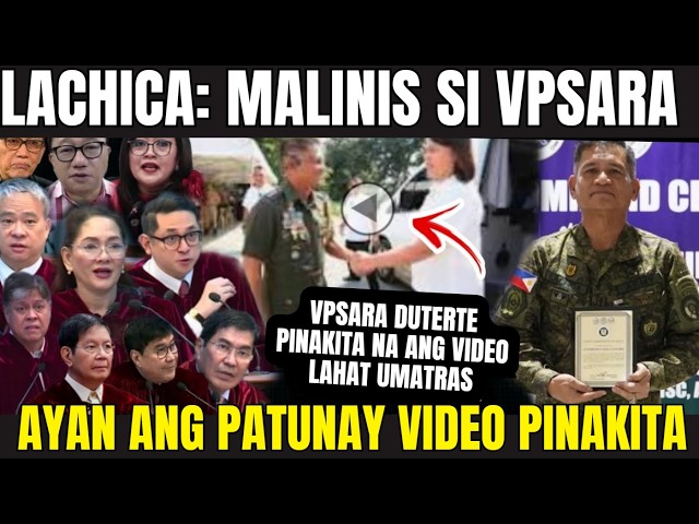 KAPAPASOK LANG VPSARA DUTERTE PINAKITA na ang VIDEO LAHAT UMATRAS LACHICA PINATUNAYANG MALINIS