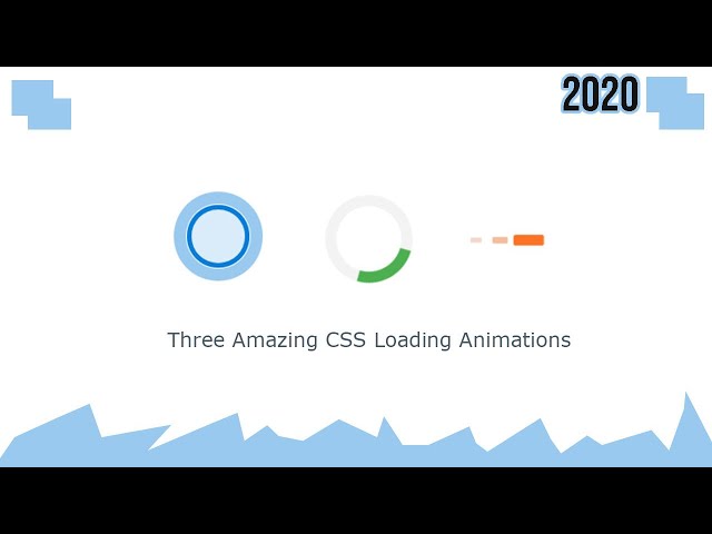 Three Amazing CSS Loading Animations |  CSS Loader