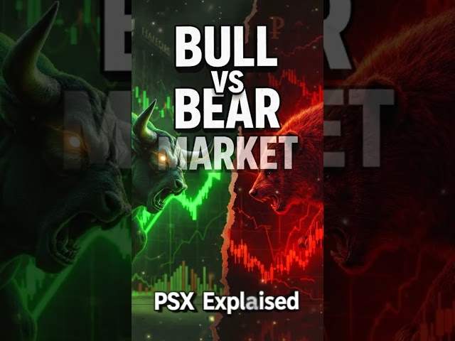 Bull vs Bear market explained PSX stock market today #pakistanstockexchange #stockmarketpakistan