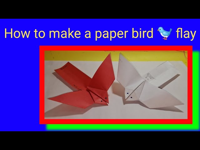 How to make a paper bird 🐦 that flay like a bird || Best paper bird || Origami bird #craft