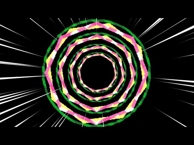 4K Neon Moving Circle Background Loop (No Copyright) - Free Use Visualizer