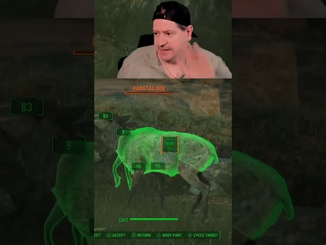 Radstag Overkill! 🦌💥 #sourkoolaidshow #fallout4 #gamingshorts #twitchclips