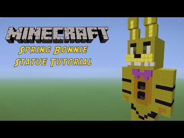 Minecraft Tutorial: Spring Bonnie (FNAF World) Statue