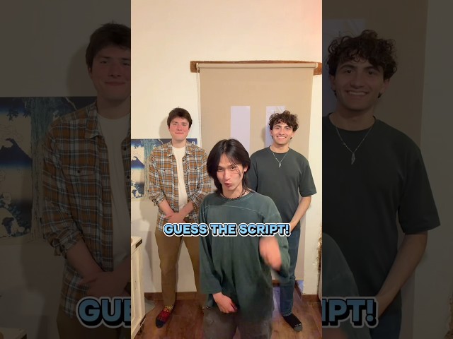 Guess the script! With @humanteneleven and @w0rdsatw0rk!!