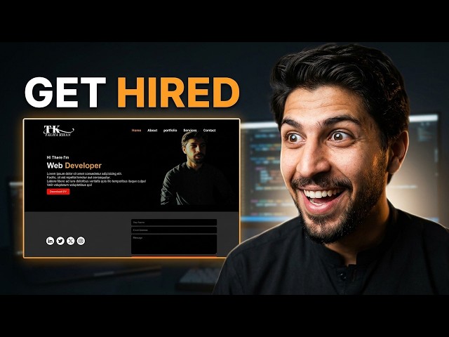 Portfolio Website with HTML, CSS & JavaScript | Full Project (Urdu)