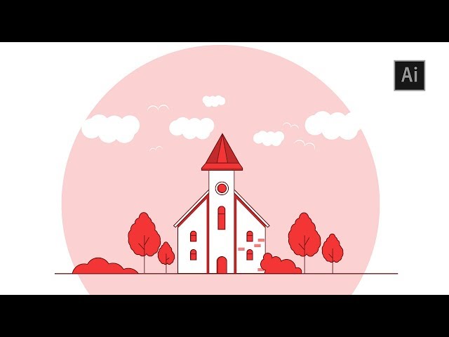 Draw Line Flat Design - Adobe Illustrator