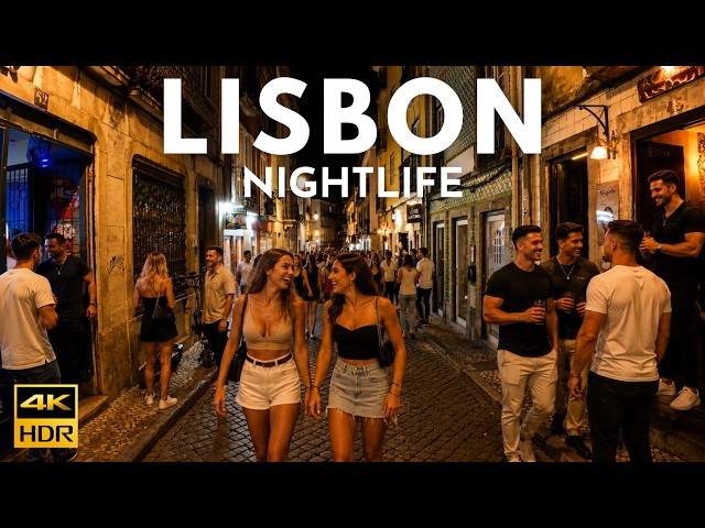 LISBON NIGHTLIFE 🇵🇹 Bairro Alto Comes Alive! | Saturday Night Walk 4K HDR