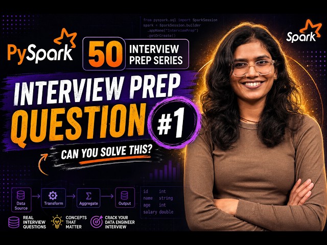 PySpark Interview Questions for Data Engineers | Question #1 | PySpark Interview Prep