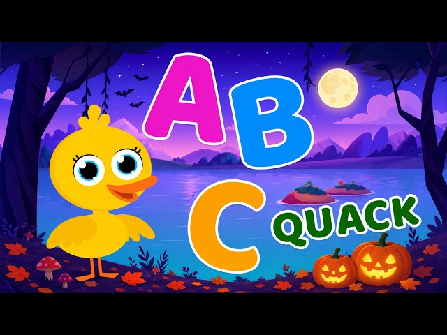 Halloween ABC Quack 🎃🦆 | Alphabet Song & A–Z Learning Game for Kids