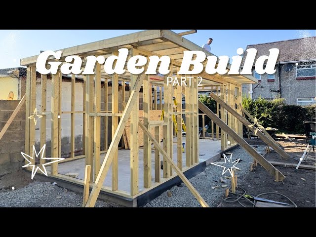 DIY Building a GARDEN ROOM / SUMMER HOUSE (part 2) - Timber Frame