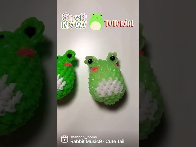 Mini rainbow loom frogs 🐸  (full tutorial on my channel) (get one at cutecreationsbyS on Etsy)