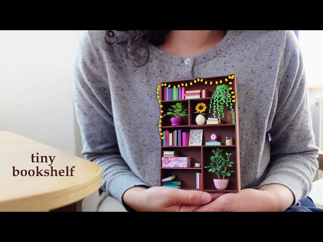tiny bookshelf diy