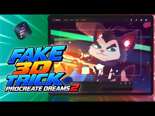Fake 3d Trick on Procreate Dreams