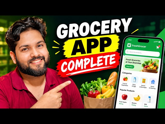 🚀 Day 47 | Grocery Full Stack Project using MERN Stack