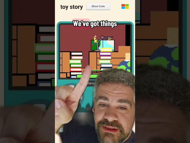 Play this game at https://arcade.makecode.com/S15071-12184-64150-48101 #gaming #coding #toystory