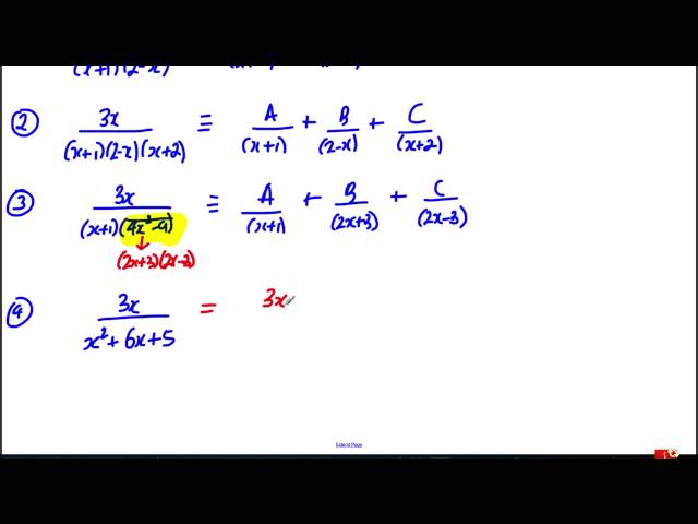 Partial Fractions in 5 minutes