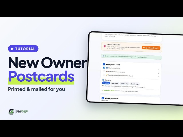 Send Postcards to New Homeowners — Direct Mail for Home Service Businesses | FieldStacker