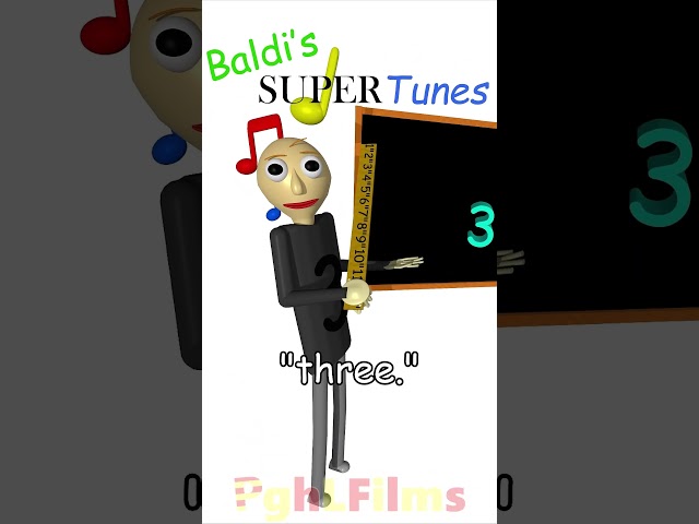 Baldi sings "three" #baldisbasics #shorts