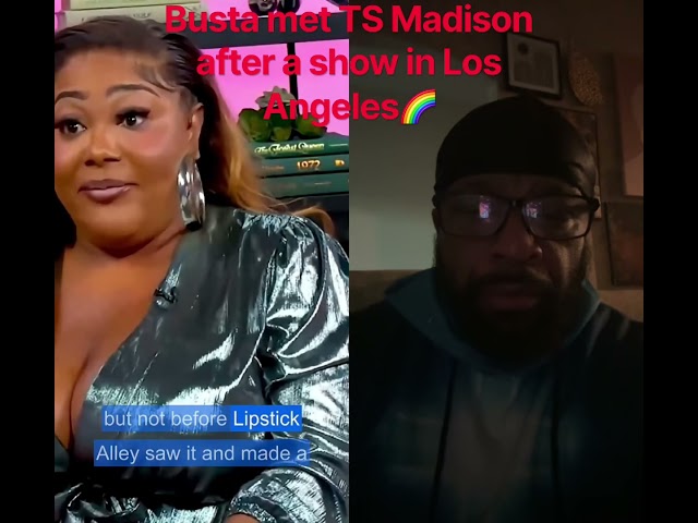 Busta Rhymes  met TS Madison, in California. #tsmadison  #bustarhymes