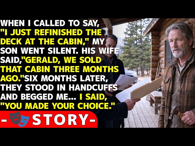 My Son And His Wife Forged My Signature and Sold Our Family Cabin. 6 Months Later, the Police Came…
