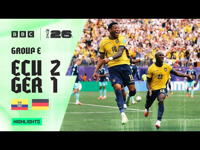 Ecuador 2-1 Germany Highlights 🇪🇨🇩🇪  | 2026 FIFA World Cup | Group E