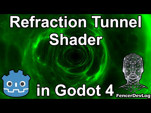Godot 4: Refraction tunnel shader (tutorial)